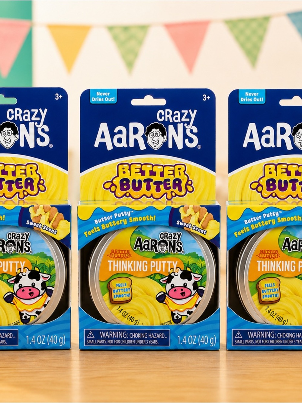 Viral TikTok Better Butter Thinking Putty - Lot of 3 NEW